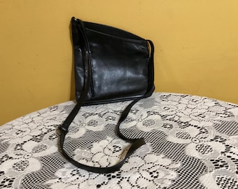 vintage Sac à main bandoulière en cuir Vera Pelle Fabriqué en Italie