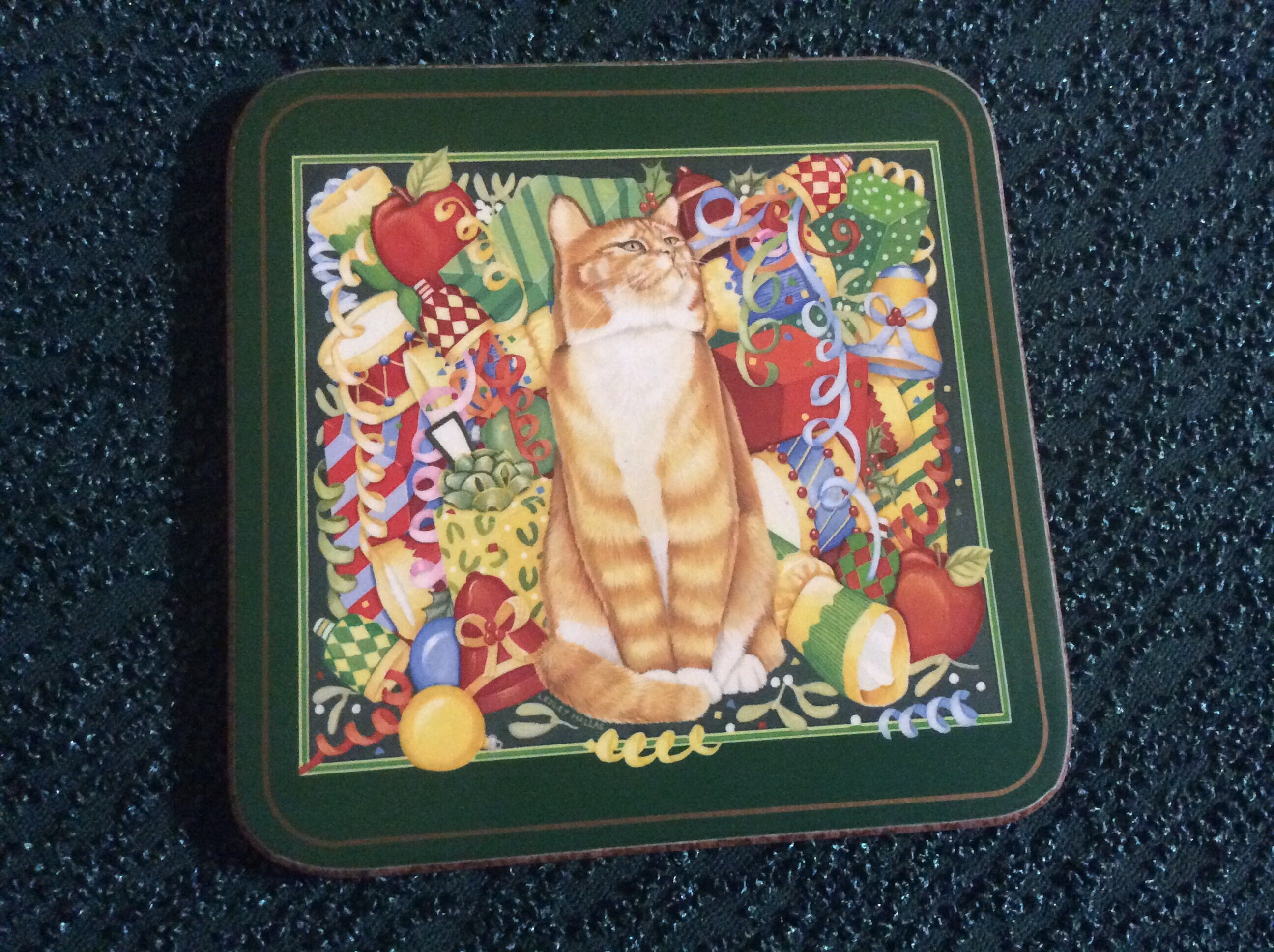 Christmas Pimpernel Whimsical Cats Coasters Made In England Etsy 日本