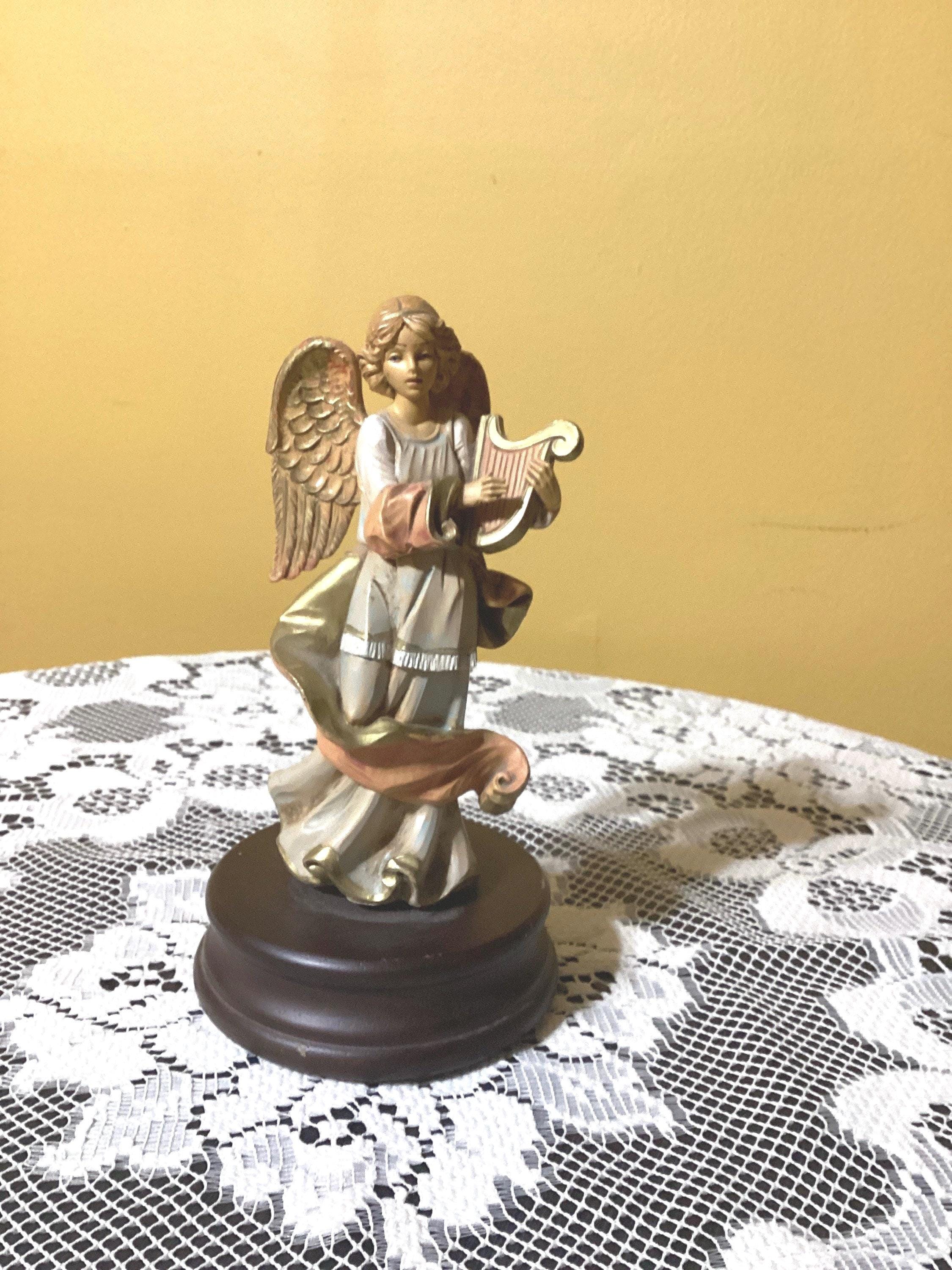 Italian Vintage Fontanini Musical Figurine Angel Depose Italy 8