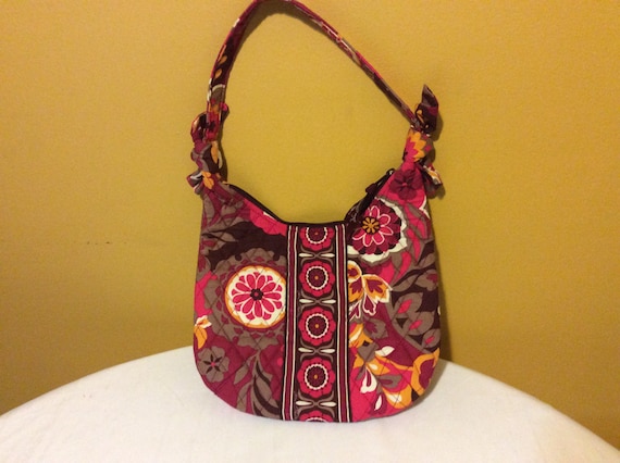 Retired Vera Bradley Floral Pink Olivia Handbag Etsy UK