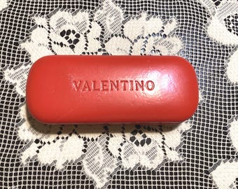 Valentino Red Sunglasses Eye Glasses Hard Clamshell Case 
