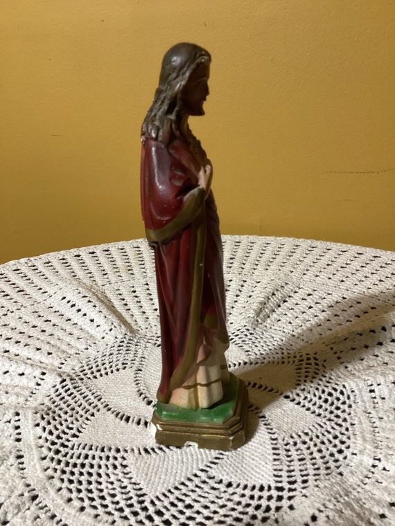 Vintage Sacred Heart of Jesus Columbia Statuary Figurine/statue