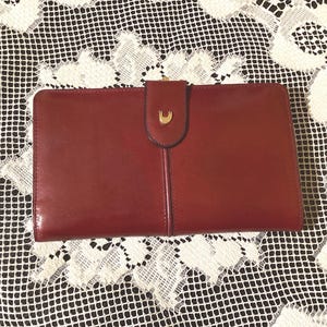 Cartera vintage de piel auténtica para mujer fabricada en Italia
