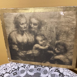 Vintage Italian Florentine Art Nouveau Wood Plaque Made in Italy - Etsy