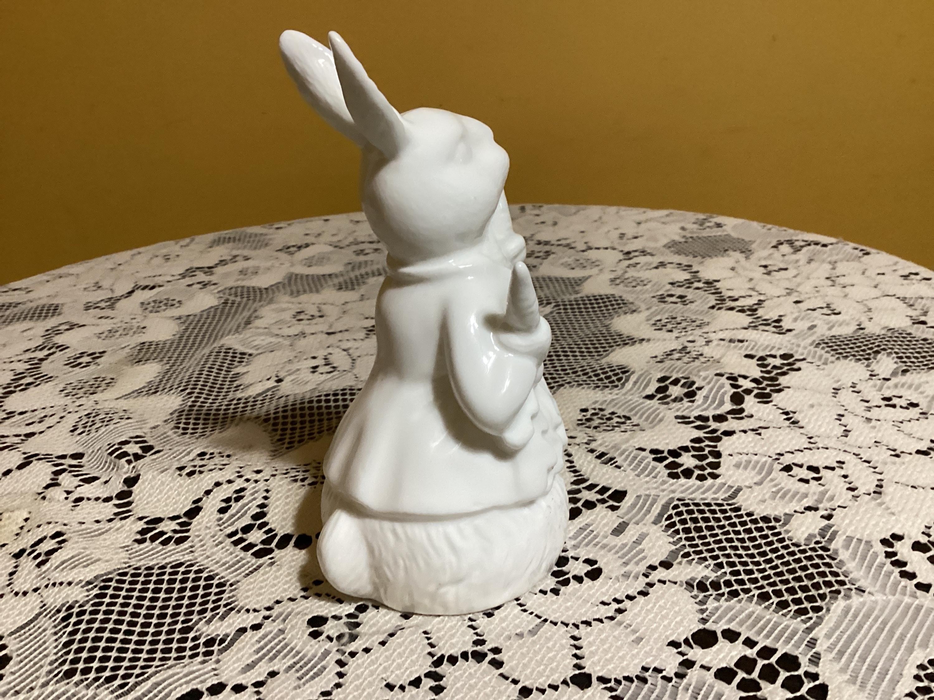Schmid Bone China Vintage White Bunny Rabbit - Etsy