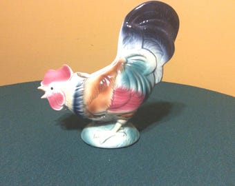 Vintage Hand Painted Ceramic Turkey Holiday Centerpiece