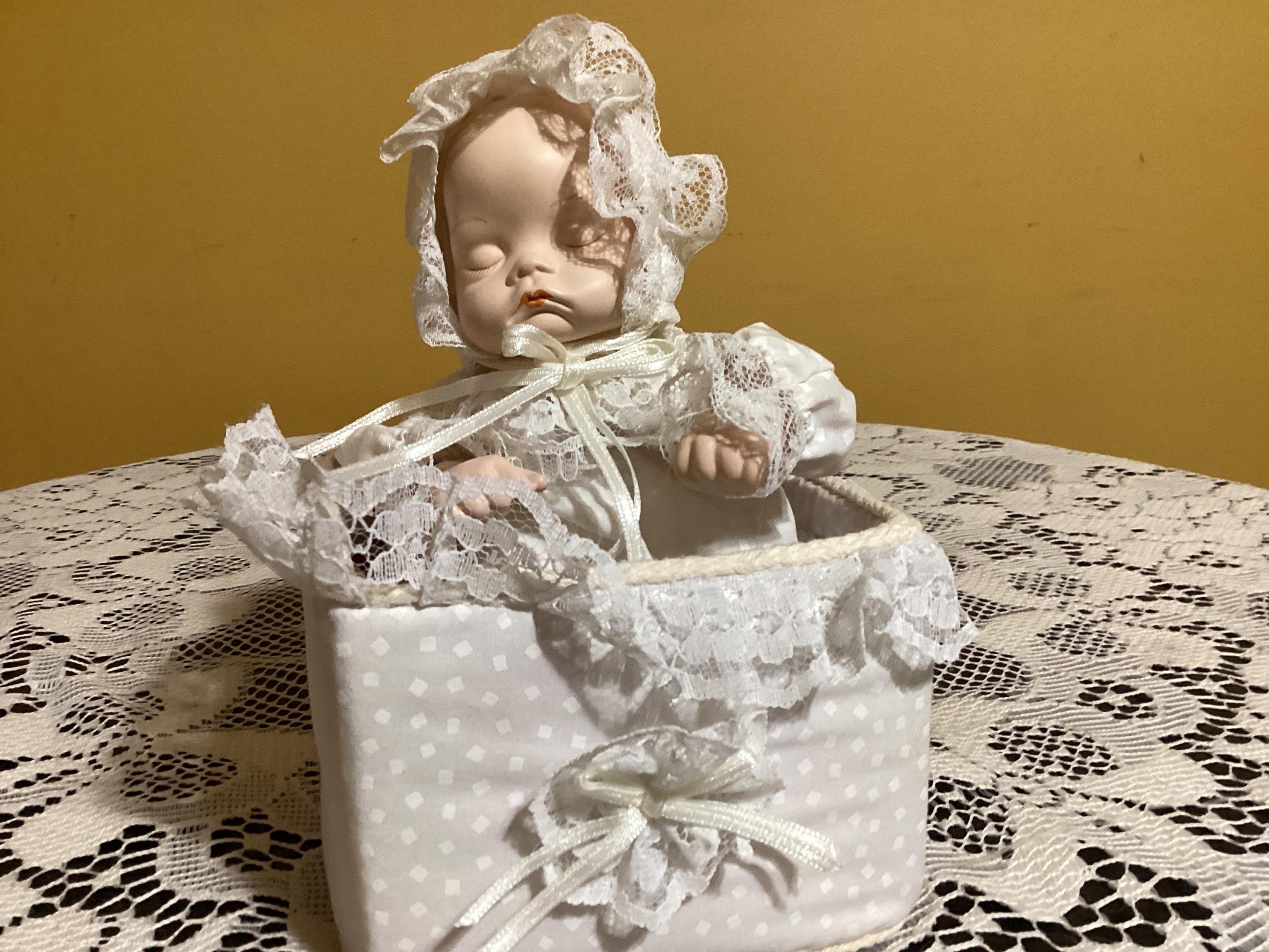 Porcelain Sleeping Baby Doll - Etsy