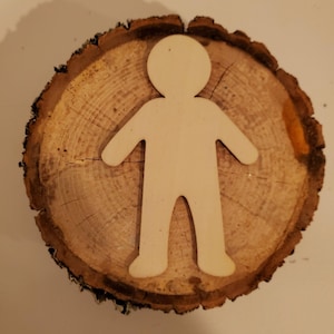 Voodoo Doll Poppet w Antique Wood Base Witchcraft Baneful or Beneficent Magick Hexing or Healing