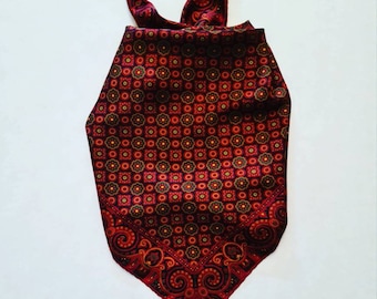 Red vintage silk scarf