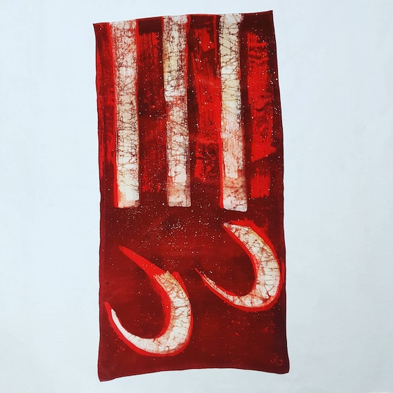 Vintage Pure Silk Stole - Etsy