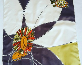 Shantung silk scarf by Bell.