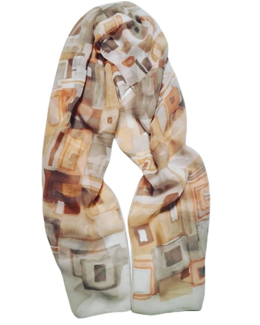 Vintage Silk Stole - Etsy