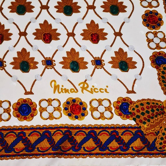 Nina Ricci Silk Scarf - Etsy