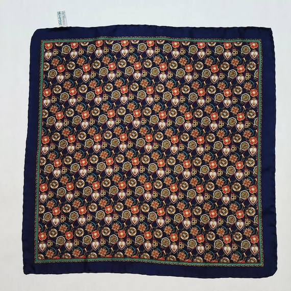 Salvatore Ferragamo Vintage Pocket Handkerchief Etsy