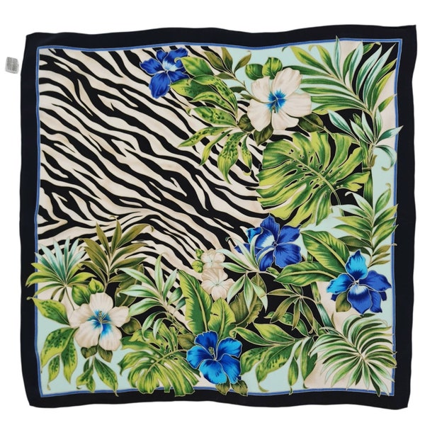 Vintage handkerchief zebra motif