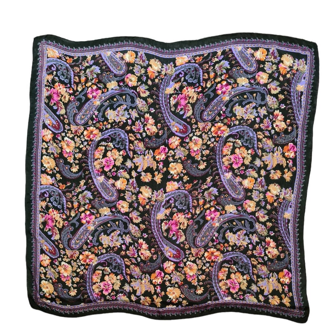 小物 paisley pattern long stole Maxi Stole Paisley and Flowers - Etsy