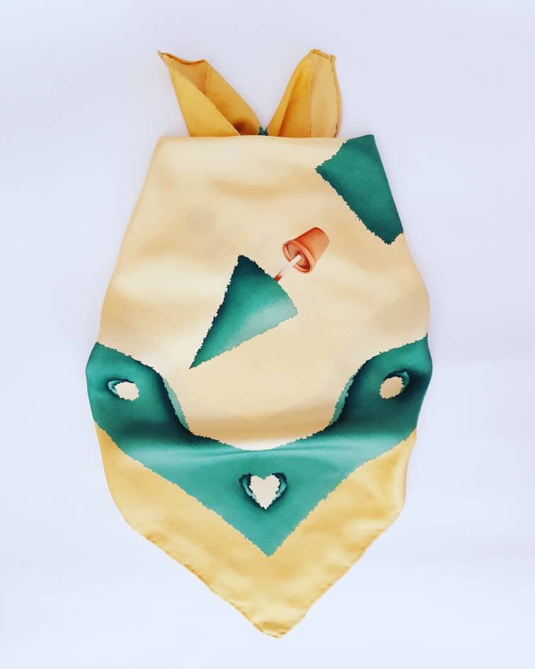 Davide Pizzigoniによるブルガリのヴィンテージスカーフ - Etsy 日本