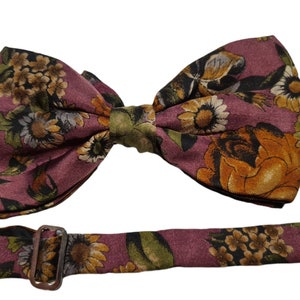 Vintage pure silk bow tie