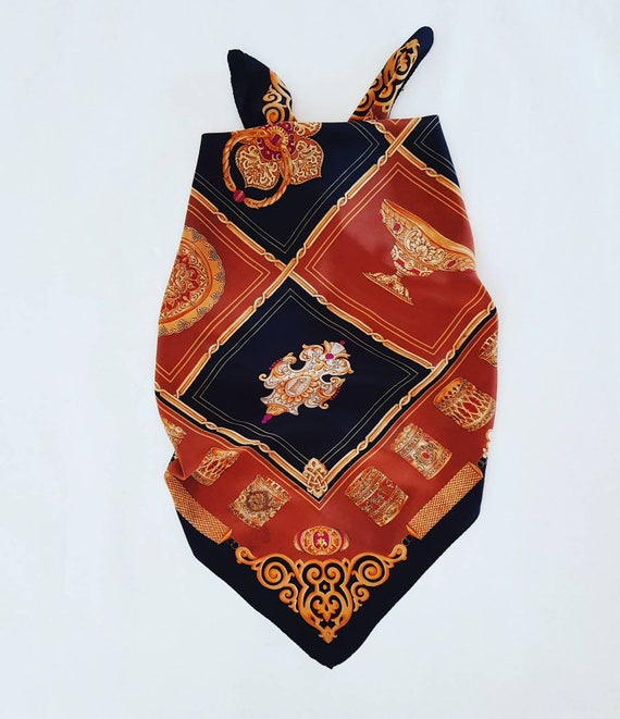 Vintage Silk Scarf - Etsy Canada
