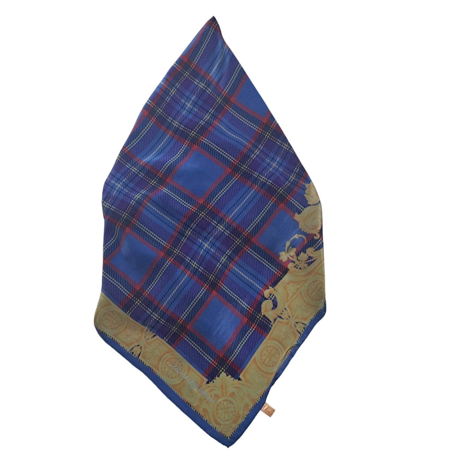 Foulard En Soie Vintage Michel Garnier - 86x88 Cm, Rose, Occasion De Qualité