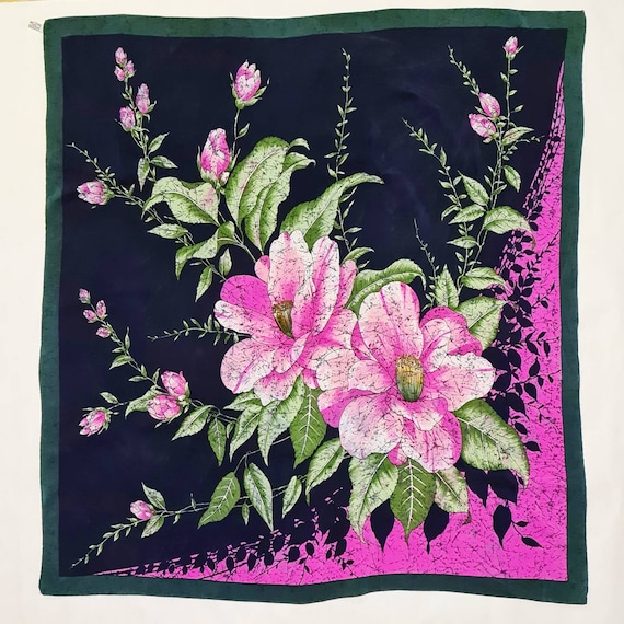 Vintage Silk Scarf - Etsy