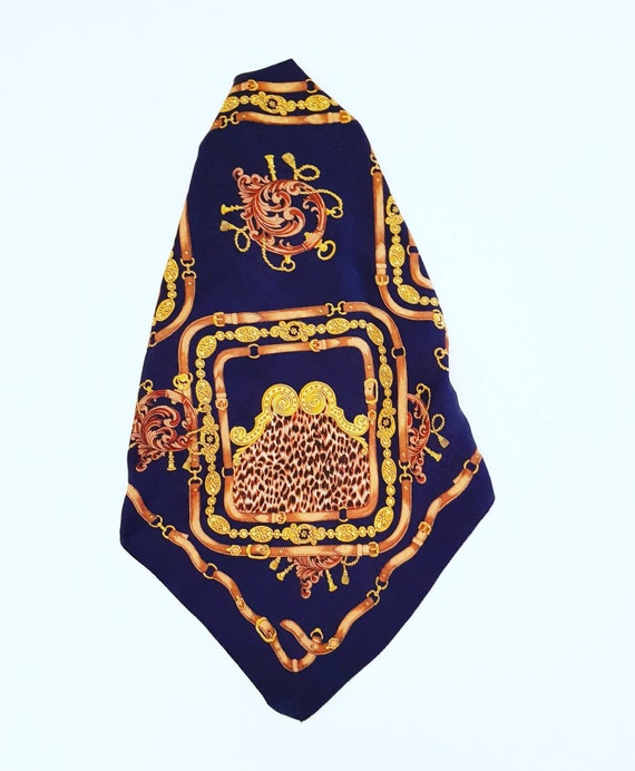 【 VINTAGE 】 Silk Lavaliere Scarf Max - 1960s style, colorful long silk scarf – mrsfishkin