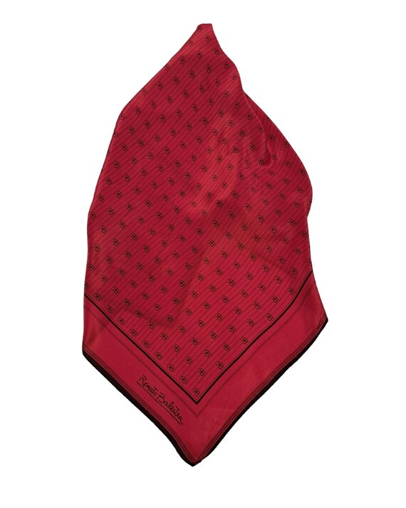 Foulard Carré Vintage En Soie De Renato Balestra - Multicolore - Bandana Unisexe En Très Bon état
