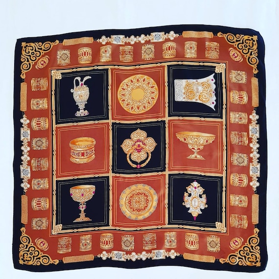 Vintage Silk Scarf - Etsy Canada