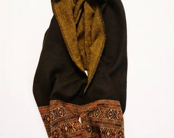 Double face vintage wool stole