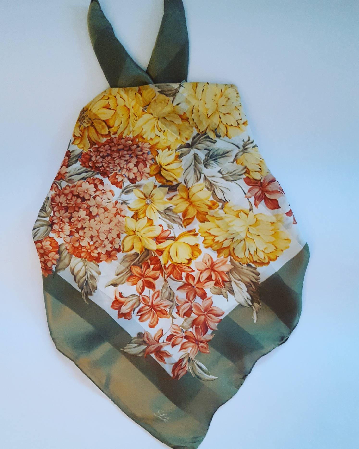 Vintage Stole in Pure Silk - Etsy