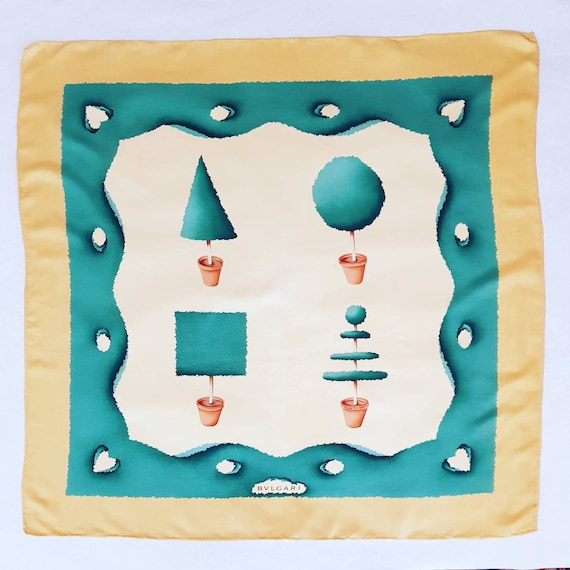 Bulgari designed by Davide Pizzigoni vintage scarf