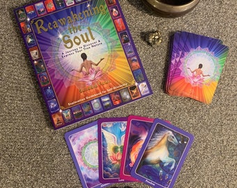 Soul Oracle Cards and Book Set, Animal Spirit Cards, Animal Totem, Tarot/Shaman Oracle Cards, Transformation Spirit Magic Cards, Meditation