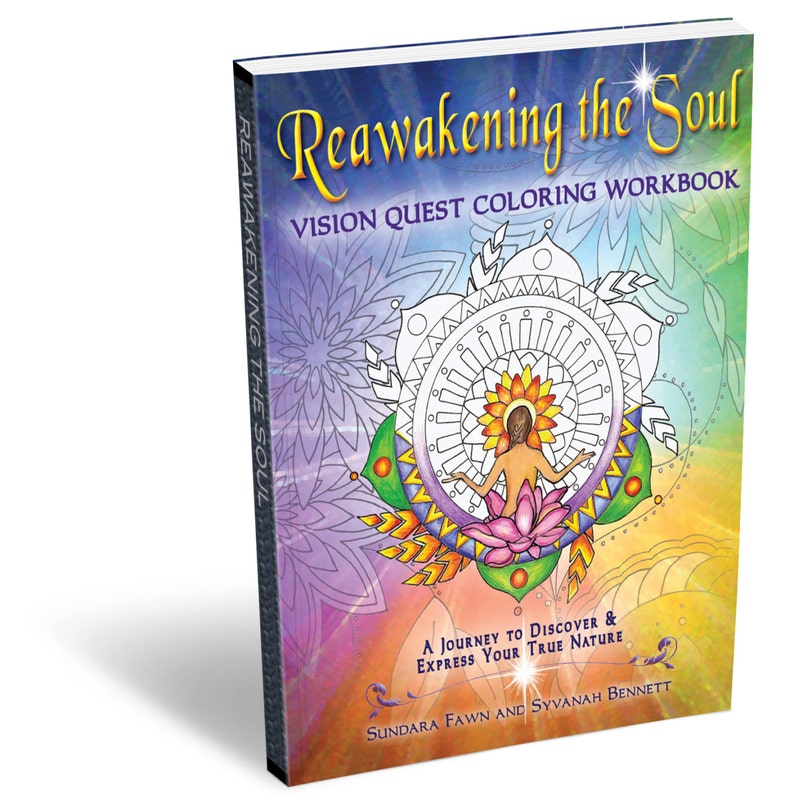 Inspiration Spiritual Gift Spirit Coloring,Self-Improvement Meditation Yoga Coloring Book Oracle Card Deck Spiritual Art Guidebook