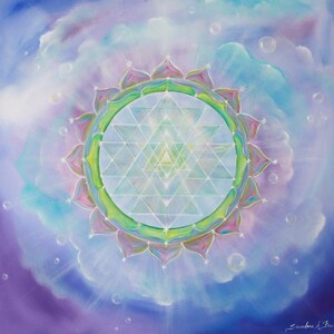 Abundance Sri Yantra Art Print, Spiritual Art, Meditation, Wall Art, Spirituality, Yoga
