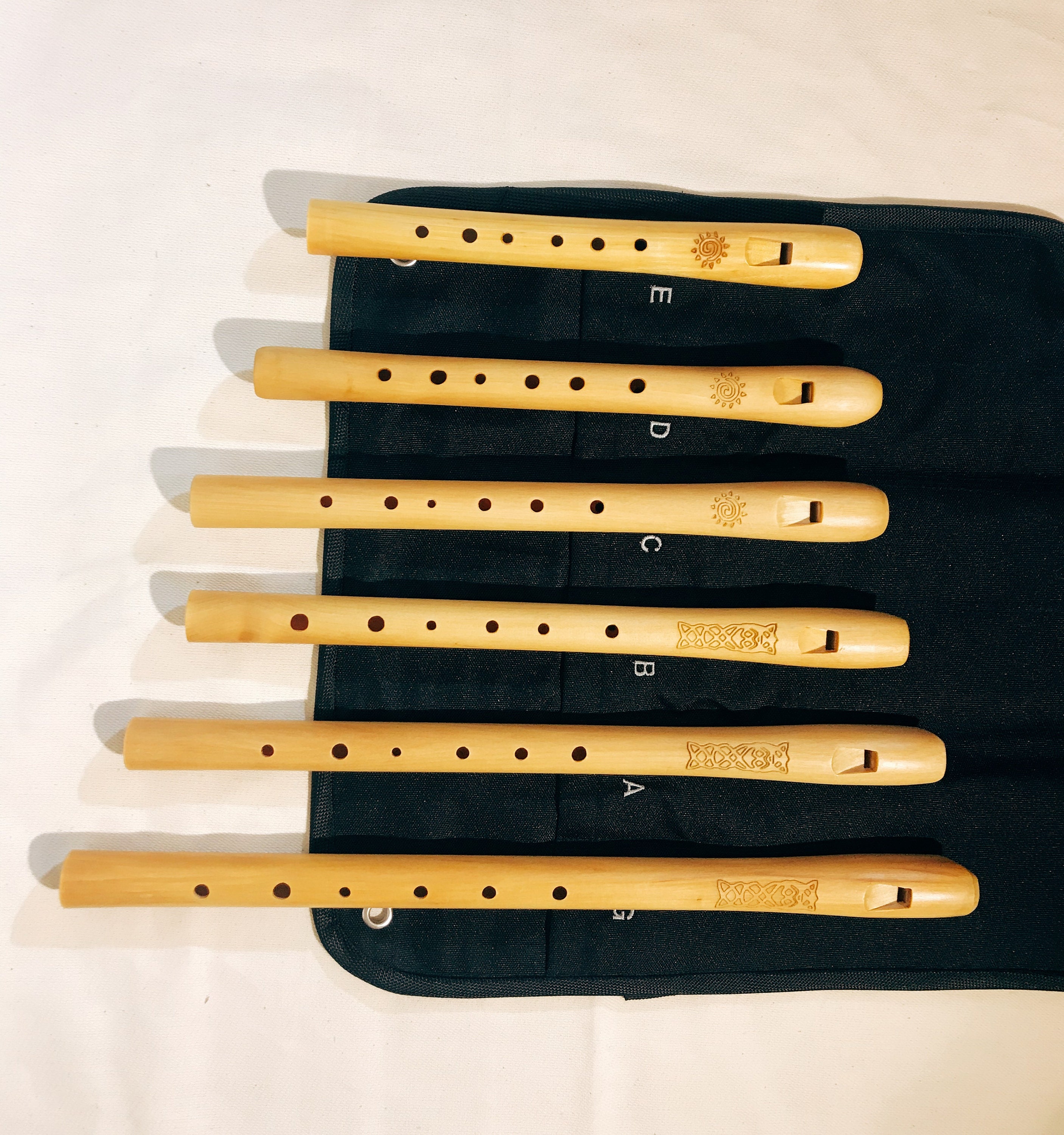 Kit of Wooden recorders 6 pc pipesvirel block flute Etsy