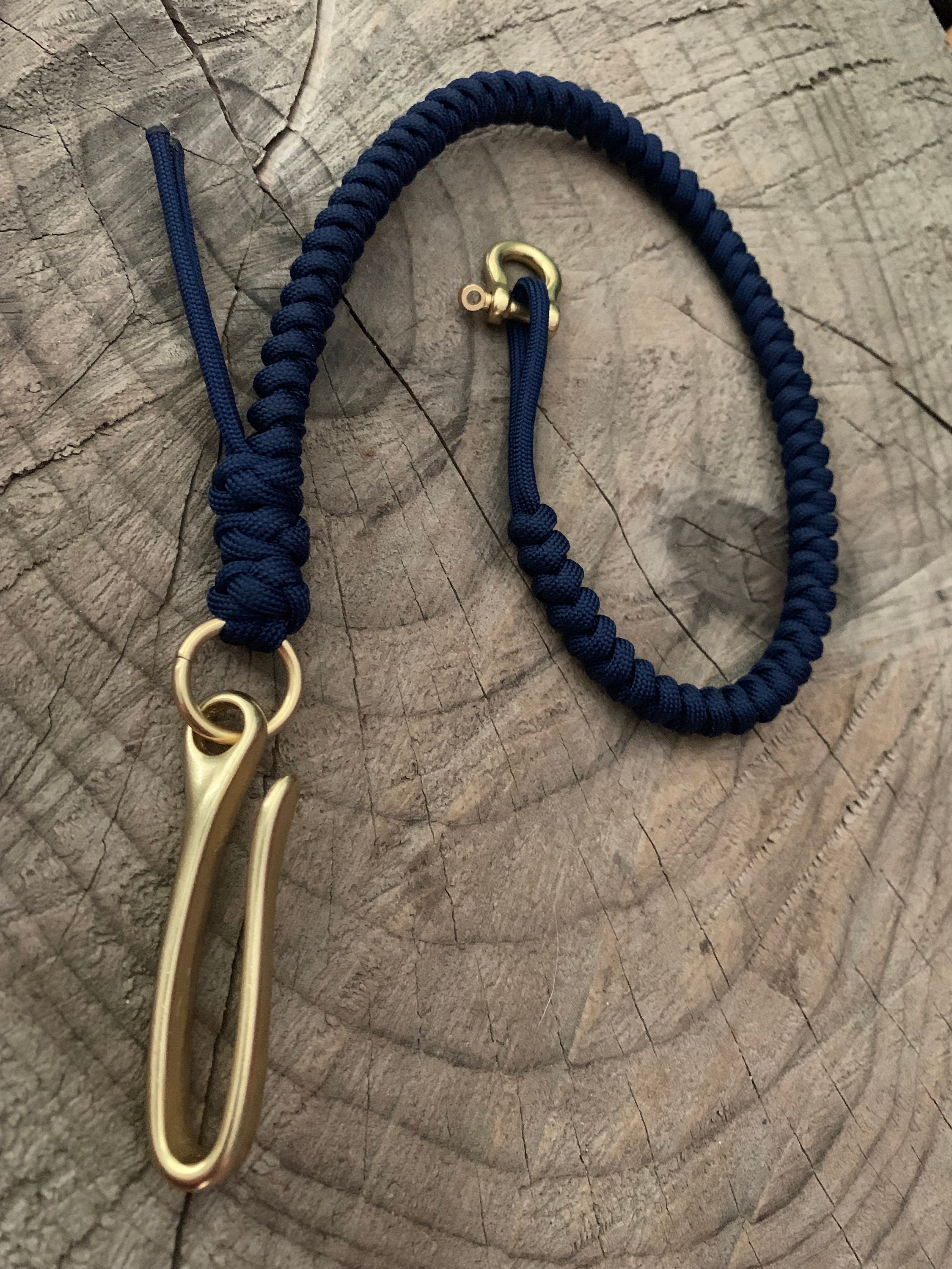Simple Classic Style Midnight Blue Wallet Chain - Etsy