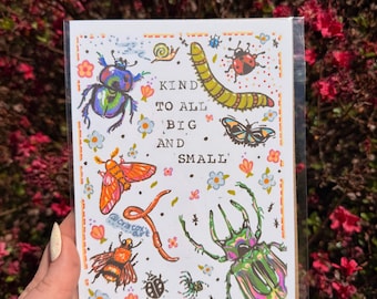 Kind to All | Mixes Media Art Print