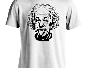 Iconic Einstein T-Shirt Funny Classic Tongue Portrait Physics Science Tee Shirt