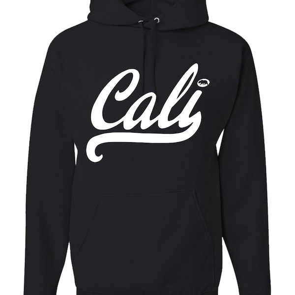thumbnail image 2 of Gildan Cali Script Hoodie – California Baseball Sports Team Jersey Style Hooded Sweatshirt For Men 2 of 2