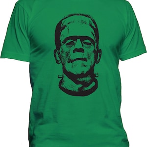Adult Frankenstein T-Shirt Classic Horror Movie Scary Monster Halloween Tee Shirt
