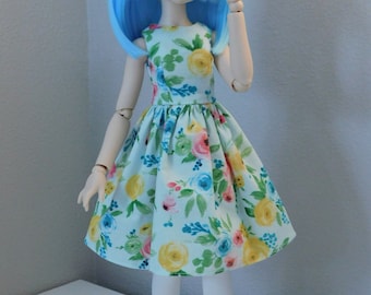 Mini Dollfie Dream 1/4 BJD Cotton Floral Dress
