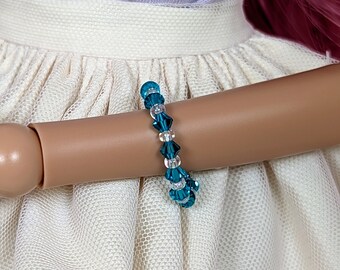 Dark Green Crystal Bracelet for Smart Doll, Dollfie Dream, 1/3 and 1/4 BJD
