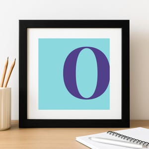 Printable Wall Art | Letter O | Nursery Decor