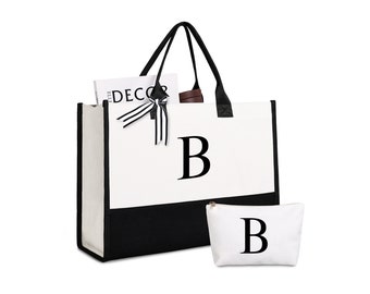 Bride Bag, Bride Gifts for Wedding Day, Bridal Shower Gifts for Bride, Bride Tote, Bridesmaid Bags, Mother of the Bride Gifts, Letter B