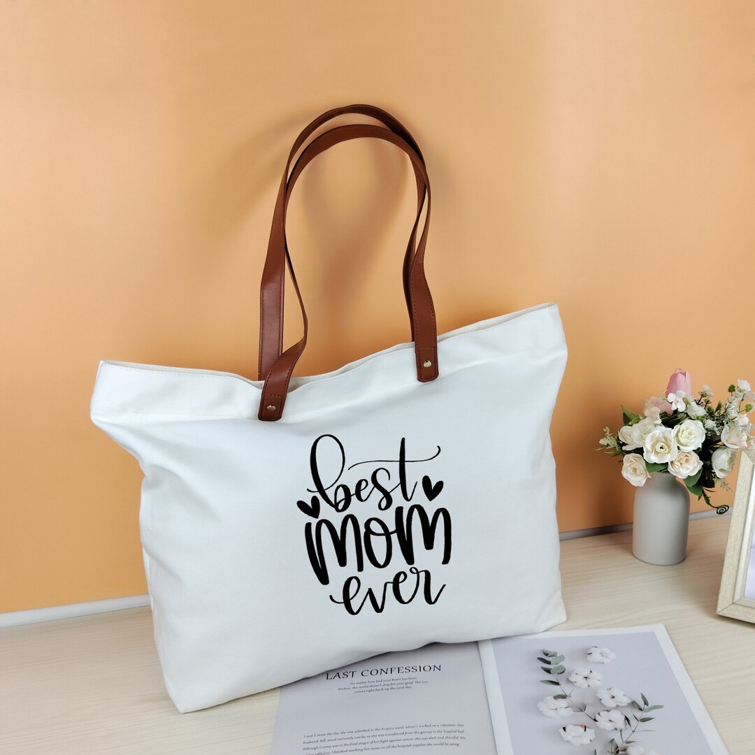 Best Mom Ever Tote Bag, Mom Life Tote Bag Etsy