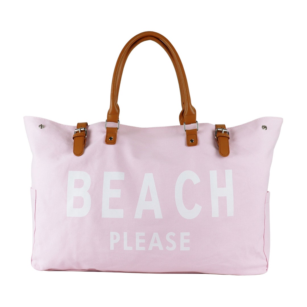 Extra Large Beach Please Tote Bag Vegan Leather Beach Bag for - Etsy