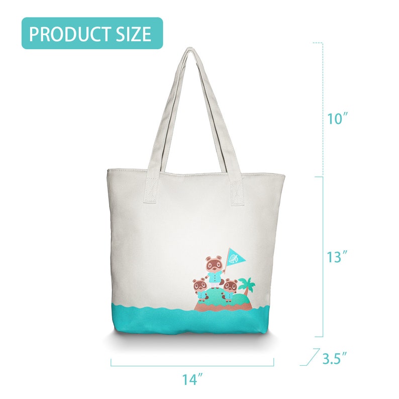 Animal Crossing New Horizons Shoulder Tote Bag Canvas Handbag Etsy