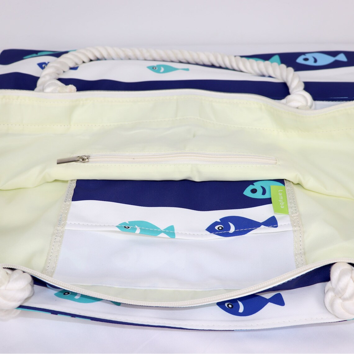 XL Beach Bags for Women Waterproof Sandproof With Top Zipper Etsy