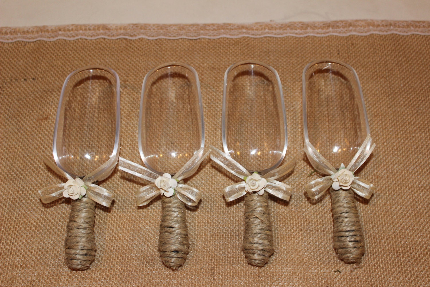 Rustic Candy Buffet Scoops / Wedding Candy Bar Scoops / Rustic Etsy