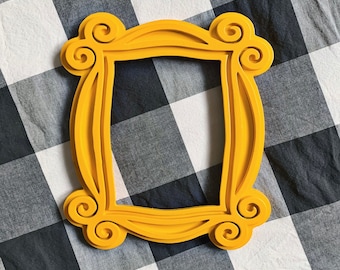 Monica Frame // Friends Decor // Friends Yellow Frame // Wooden Home Decor